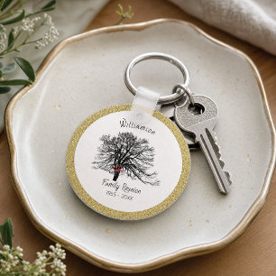 Porte-clés Family Reunion Keepsake Tree Gold