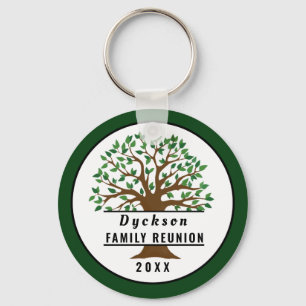 Porte-clés Family Reunion Tree Souvenir Keepsake Keychain