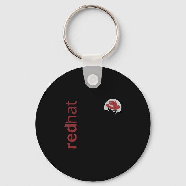 Porte-clés Fan Casquette rouge Linux Tee Tux Penguin Open Sou (Recto)