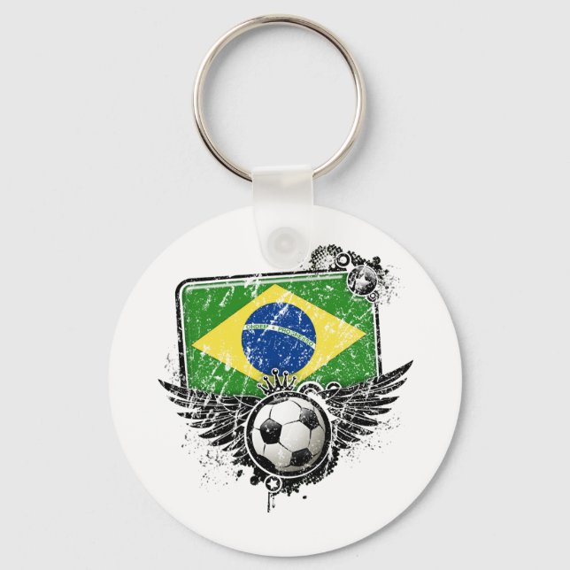 Porte-clés fan de football Brésil (Recto)