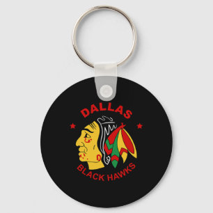 Porte-clés Fan de hockey vintage des Dallas Black Hawks
