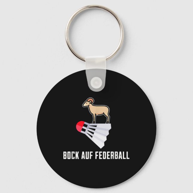 Porte-clés Fancy Badminton - Désir Pour Badminton Badminton (Recto)
