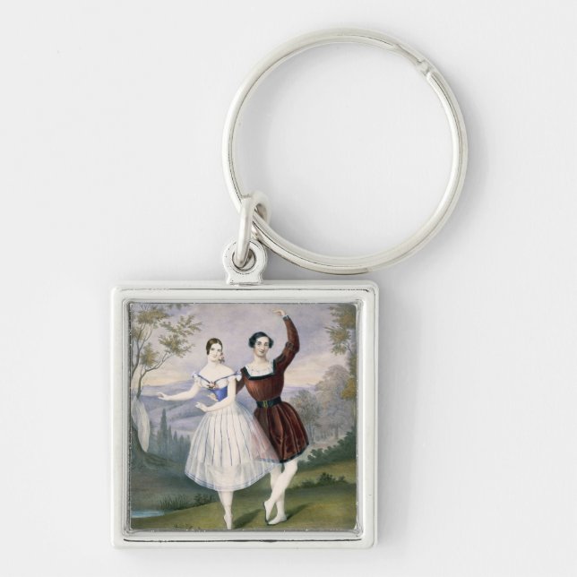 Porte-clés Fanny Cerrito (1817-1909) et Sigr. Guerra, dans (Devant)