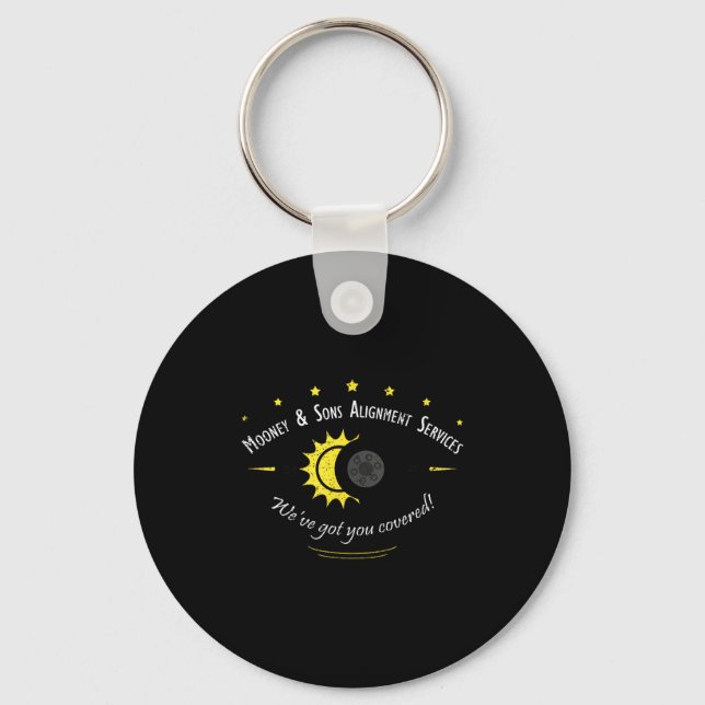 Porte-clés Fans de science astronomique Éclipse solaire (Recto)