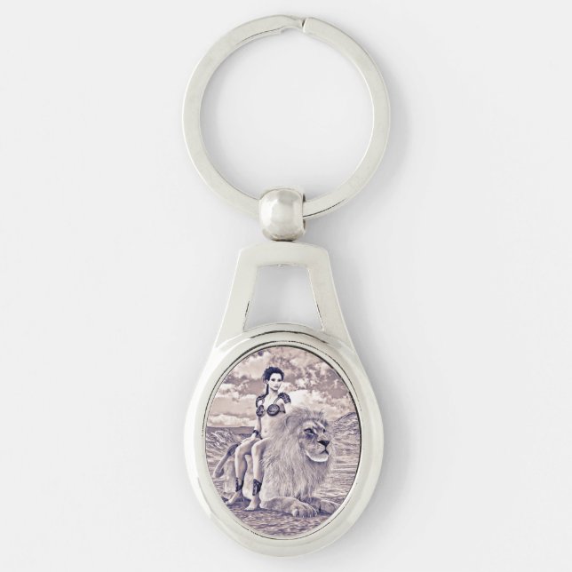 Porte-clés Fantaisie de la Reine Lion (Devant)