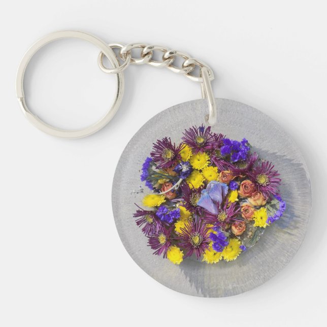 Porte-clés Fantaisie Florale (Devant)