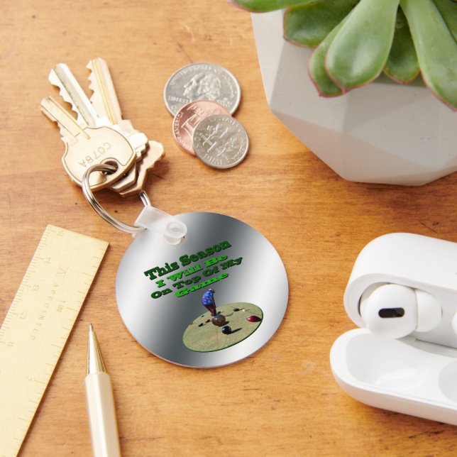 Porte-clés Fantaisie Pelouse Bowls Seasons, Clavier Bouton (Bureau)