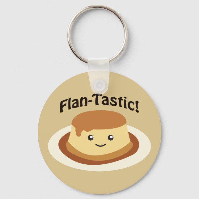 Porte-clés Fantastique ! Flan mignon (Recto)
