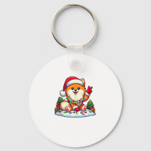 Porte-clés Fantastique Paix Main Poméranienne lumières de Noë