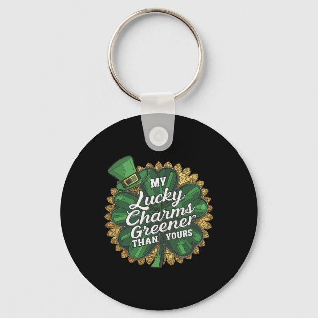 Porte-clés Fantastique Patricks Day Mon Charme Chanceux Plus  (Recto)