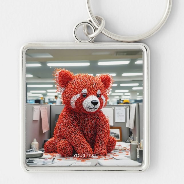 Porte-clés Fantasy Cute Paper Clip Bear (Devant)