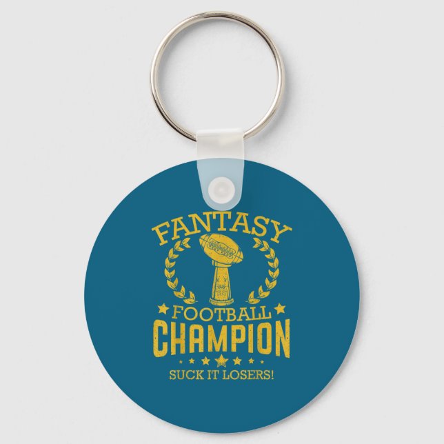 Porte-clés Fantasy Football Funny Champ Chamon  (Recto)