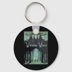 Porte-clés Fantôme De La Forêt Cryptid Wendigo Bois