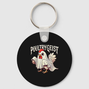 Porte-clés Fantôme de poulet Ultrygeist drôle d'Halloween agr