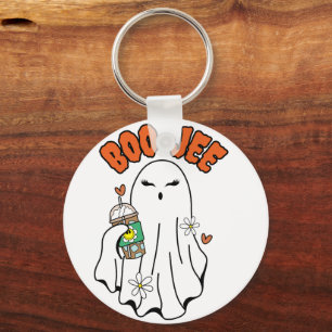 Porte-clés Fantôme d'Halloween Boo-Jee avec café glacé à la m