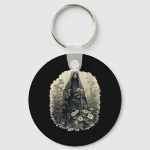 Porte-clés Fantôme Gothique Dans La Forêt Fantôme Floral Vint
