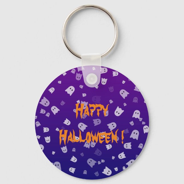 Porte-clés Fantômes d'Halloween (Recto)