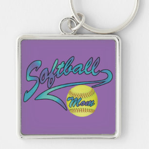 Porte-clés Fastpitch Softball Maman Athletic Tail