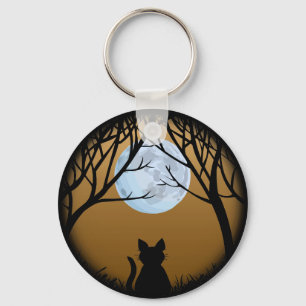 Porte-clés Fat Chat Porte - clé Chat Noir Cadeaux de Chat Ani