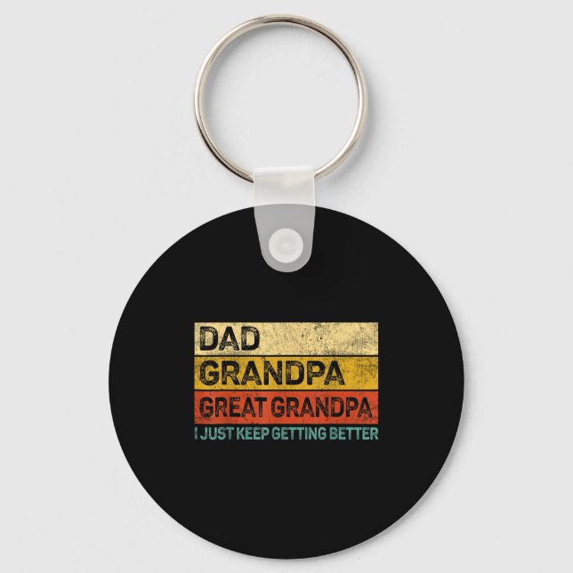 Porte-clés Fathers Day Gift From Grandkids Dad Grandpa Great  (Recto)