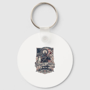 Porte-clés Faucheuse de la Liberté Patriotique Squelette de P