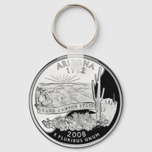 Porte-clés Faux Arizona State Quarter Grand Canyon State