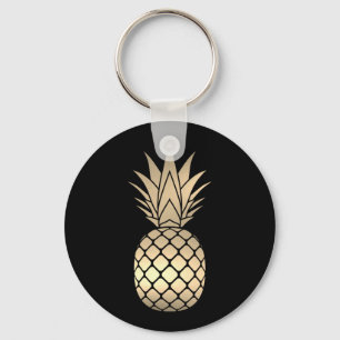 Porte-clés Faux Gold Pineapple Keychain