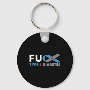 Porte-clés Fck Diabetes Type 1 Sensibilisation Soutien Surviv