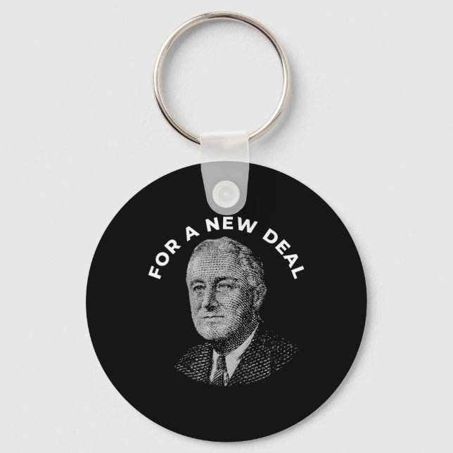 Porte-clés Fdr President Franklin Roosevelt New  (Recto)