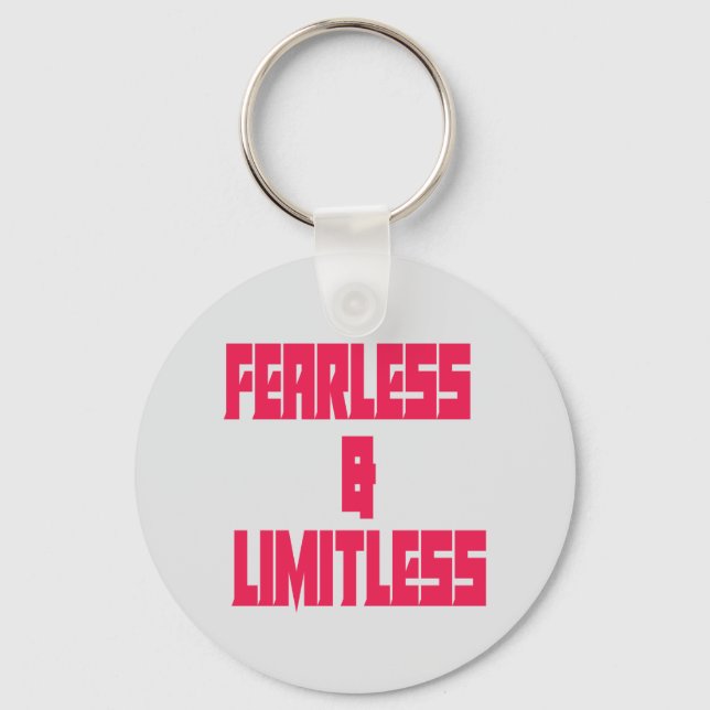 Porte-clés Fearless & Limitless  (Recto)