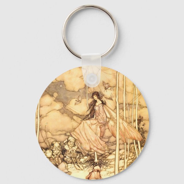Porte-clés Fée Arthur Rackham (Recto)