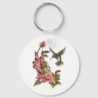 Porte-clés Fée aux colibris