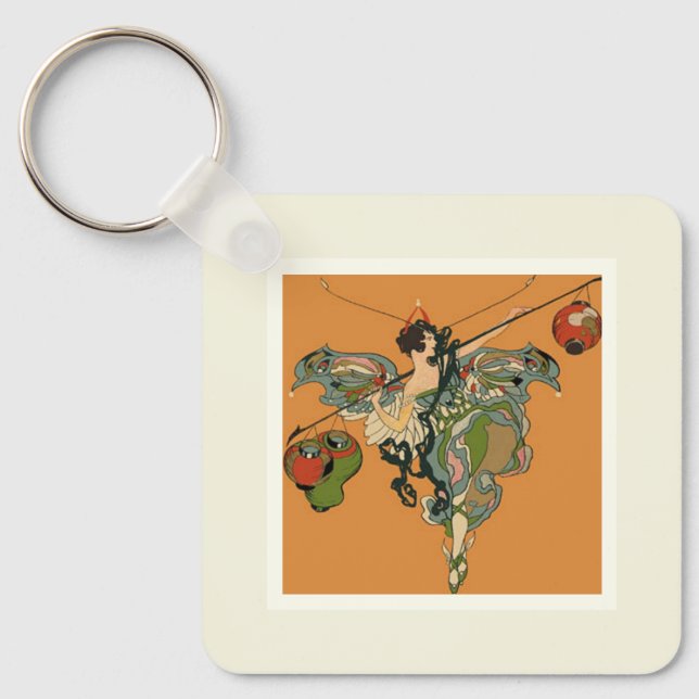 Porte-clés Fée Ballerine Avec Lanternes (Recto)
