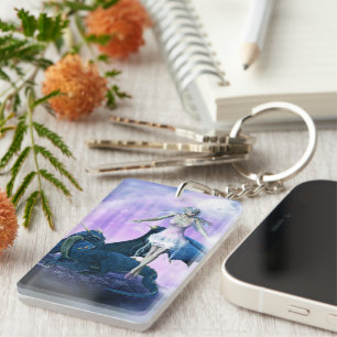 Porte-clés Fée du dragon de glace