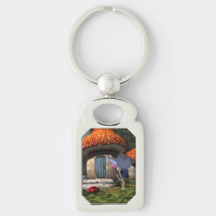 Porte-clés Fée mignonne à cheveux roses rencontre Ladybug