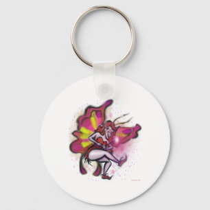 Porte-clés Fée rose