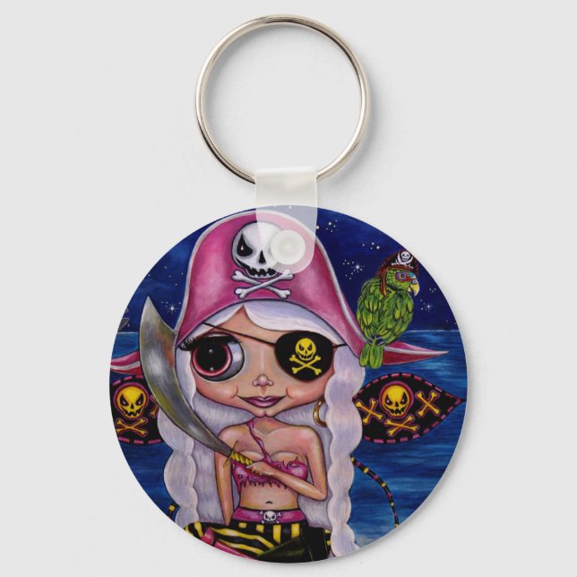 Porte-clés Fée rose Pirate (Recto)
