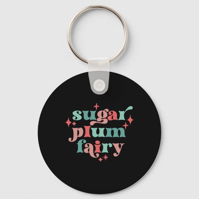 Porte-clés Fée Sugar Plum Fairy Tygraphie Art T Shirt  (Recto)