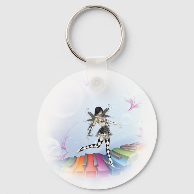 Porte-clés Féerie clavier musical Vignette (Recto)