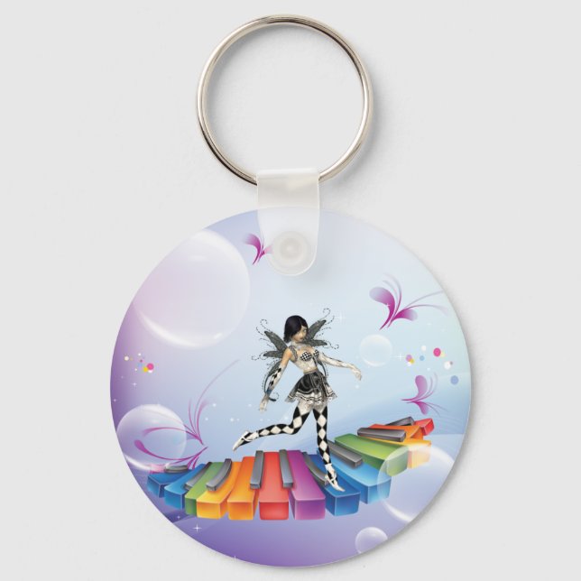 Porte-clés Féerie de clavier musical (Recto)