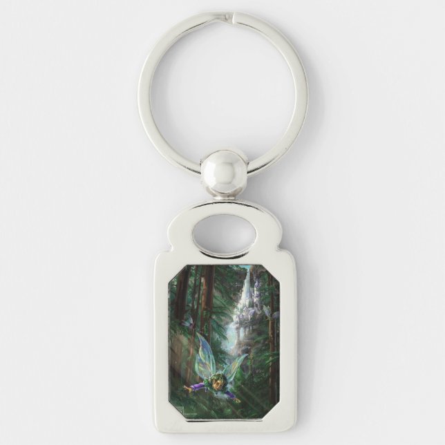 Porte-clés Fées des bois et château de la cascade (Devant)