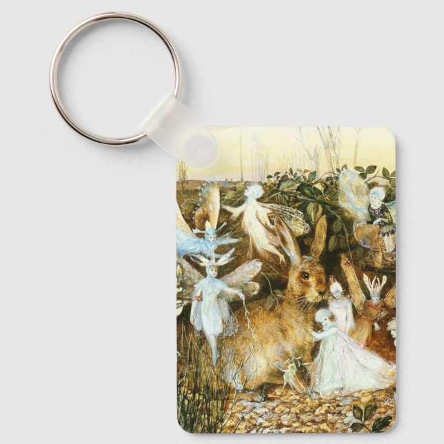 Porte-clés Fées et lapin (Recto)