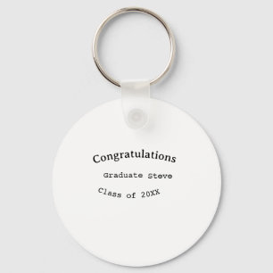 Porte-clés Félicitations diplômé nom promotion 20XX type w