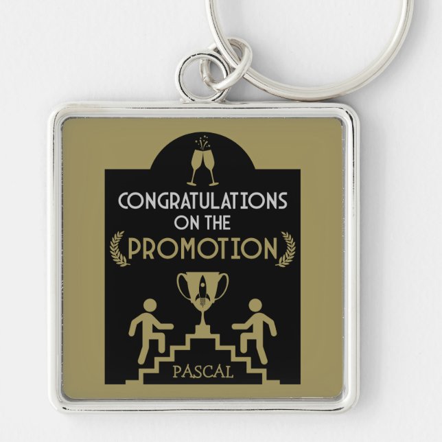Porte-clés Félicitations Promotion de l'emploi (Devant)