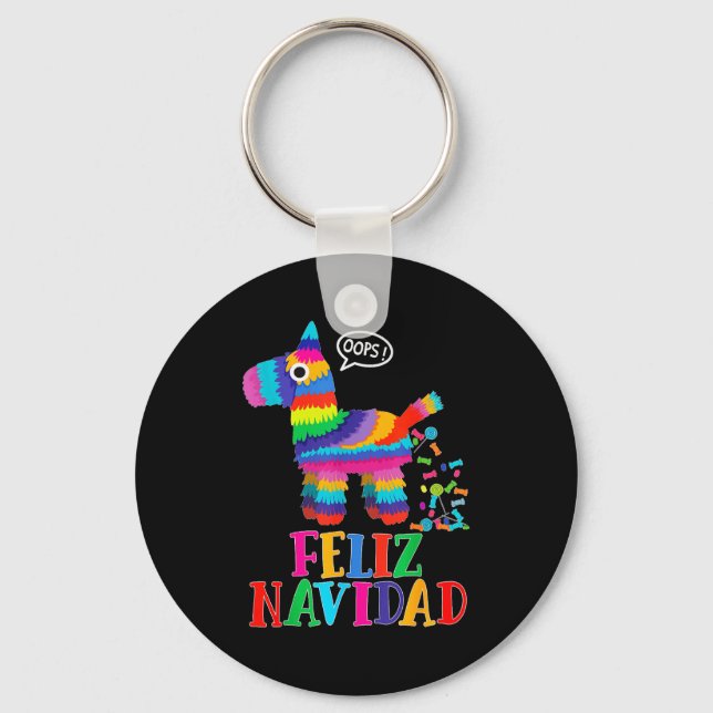 Porte-clés Feliz Navidad Spanish Christmas Funny Mexican Nata (Recto)