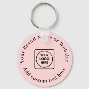 Porte-clés Feminine rose pâle Conception de logo d'entrepri