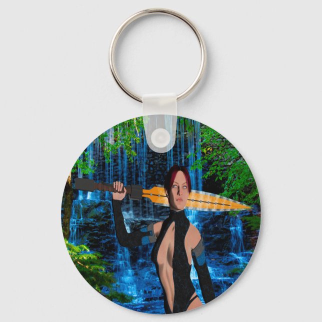 Porte-clés Femme amazonienne (Recto)