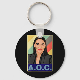 Porte-clés Femme Aoc Alexandria Ocasio-cortez First Femme P