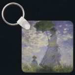 Porte-clés Femme avec parasol par Claude Monet, Art Vintage<br><div class="desc">La promenade, Camille Monet et Son Fils Jean (Femme avec un Parasol) (1875) de Claude Monet est une vintage peinture impressionniste de famille de portrait. Une mère se promène avec son jeune enfant dans un champ ou dans une prairie printanière. Elle tient un parasol et porte une belle robe qui...</div>