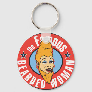 Porte-clés femme barbu célèbre